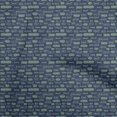 thumbnail image 1 of oneOone Velvet Blue Fabric Text Fabric For Sewing Printed Craft Fabric By The Yard 58 Inch Wide, 1 of 5