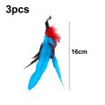 thumbnail image 2 of 3 Pcs Tête de Rechange en Plumes Jouet pour Chat Jouet Interactif, 2 of 5