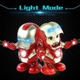 thumbnail image 2 of Dancing Iron Man Robot Toy Electric Singing Iron Man Glows Children's Gift, 2 of 5