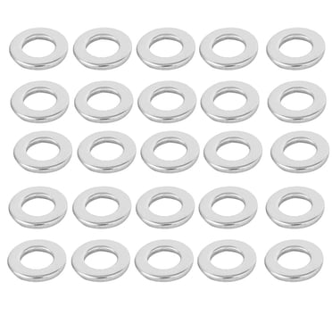 Unique Bargains Rondelle Plate de 1/4 Pieds en Acier Inoxydable 304 pour Vis et Boulons (Lot de 25)