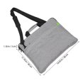thumbnail image 2 of ETHZZLE Lightweight Grey Laptop Shoulder Bag with Large Capacity Protective Sleeve for Office Use, 2 of 6