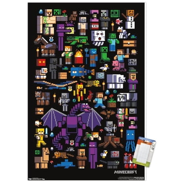Minecraft - Mobbery Wall Poster, 22.375" x 34"