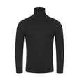 thumbnail image 1 of EGNMCR T-Shirt à Enfiler pour Homme, T-Shirt de Base, Mode Hiver, Décontracté, Couleur Unie, Col Roulé Extensible, Chandails, Blouse, Hauts, Chaud, Manches Longues, T-Shirt, 1 of 5