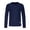 Navy, variant on Cameland Long Sleeve T Shirt for Men Solid Color Lightweight Breathable Crewneck Tops Fall and Winter Base Shirt