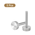 thumbnail image 3 of Unique Bargains Vis Moletées pour Pouce M6x40mm, Lot de 5 Boulons Plats à Tête Moletée en Acier Inoxydable 304, 3 of 5