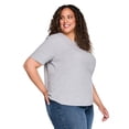 thumbnail image 4 of Lane Bryant Women's Plus Crew-Neck T-Shirt, 4 of 6