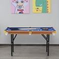 thumbnail image 2 of Soozier 55" Portable Mini Billiard Table, Foldable Pool Table, Blue, 2 of 10