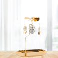 thumbnail image 4 of ziyahi Gold Candle Holder Rotating Tea Light Holder Candleholder Decor F, 4 of 7