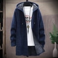 thumbnail image 1 of Qertyioot Veste à Capuche Décontractée pour Hommes Couleur Unie, 1 of 9