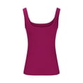 thumbnail image 4 of ohmzyzo Tank Tops for Women Summer Racerback Workout Tops Ribbed Spaghetti Strap Camisole Going Out Clothes 2025, 4 of 6