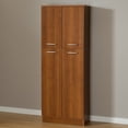 thumbnail image 1 of South Shore Axess 4-Door Storage Pantry, in Morgan Cherry, 1 of 10