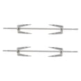 thumbnail image 4 of Minkissy 2Sets Plated Silver Kitchen Rotating Chicken Forks Bbq Grill Accessories Oven Cooking Meat Forks, 4 of 8