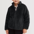 thumbnail image 2 of MeetoTime Girls Boys Zipper Up Jacket Warm Soft Fleece Outerwear Jacket with Pockets 3-8 Years, 2 of 8