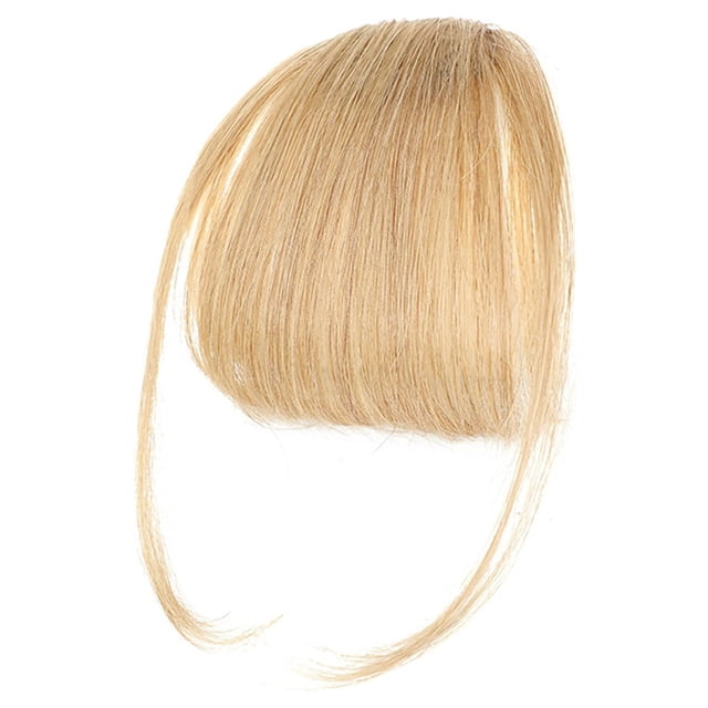 DPTALR Frange à Clip en Cheveux Humains Frange Naturelle pour Filles et Femmes