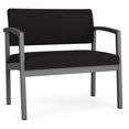 thumbnail image 1 of Lenox Steel Reception Waiting Bariatric Chair / Charcoal Steel / Black, 1 of 5