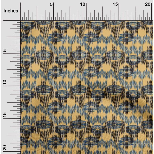 oneOone Viscose Chiffon Fabric Chevron Ikat Printed Craft Fabric BTY 42 Inch Wide