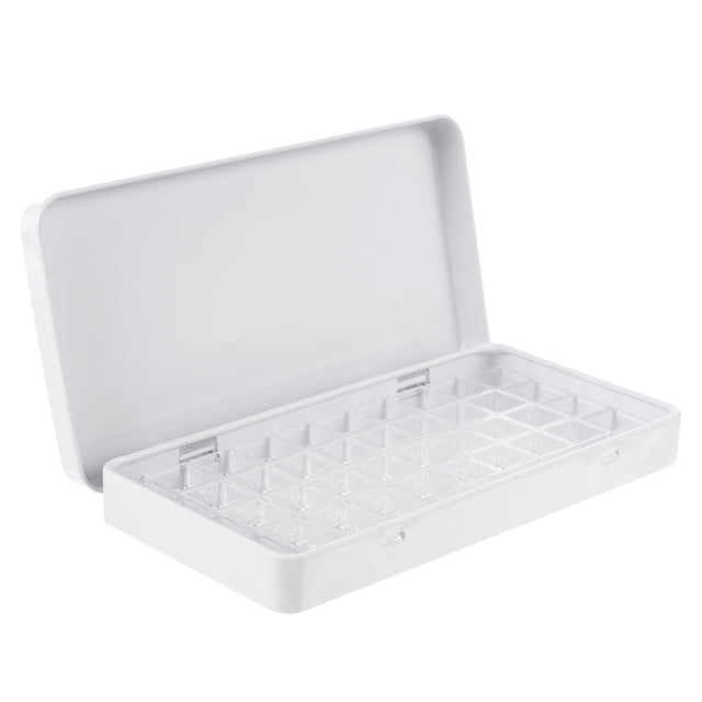 MasteelfCA 1 Set Empty Watercolor Tin Watercolor Sub-packing Pans Set Iron Storage Box