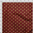 thumbnail image 3 of oneOone Silk Tabby Fabric Floral Block Print Fabric BTY 42 Inch Wide, 3 of 4
