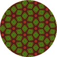 thumbnail image 1 of Ahgly Company Machine Washable Indoor Round Transitional Night Red Area Rugs, 7' Round, 1 of 7
