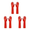 thumbnail image 4 of Youkk 2X Rubber Gloves Kitchen Gadget Gardening Tool Exquisite Multipurpose Yard Red S 3Set, 4 of 6