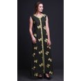 thumbnail image 3 of Bimba Robe Longue Décontractée d'Été Sans Manches à Fente avant Imprimée Papillon pour Femmes - Grande, 3 of 5
