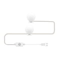 thumbnail image 1 of Mistaha Vanity Table LED Mirror Lights with USB Touch Switch, 3-Color Dimmable Bulbs, Long Press for Infinite Brightness Adjustment, 2 Bulbs, 1 of 6