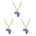 thumbnail image 1 of Maytalsory Collier Léger et Confortable avec Pendentif Africa Map Congo 3Set, 1 of 6