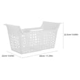 thumbnail image 2 of OFFIGAM Plastic Storage Basket Chest Freezer Organization White Drainage Holes for Cleaning 1Pack, 2 of 8