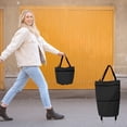 thumbnail image 5 of RXIRUCGD Collapsible Trolley Bags Folding Shopping Bag with Wheels Foldable Shopping Cart Reusable Shopping Bags Grocery Bags Shopping Trolley Bag on Wheels, 5 of 5