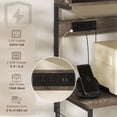 thumbnail image 4 of HOMCOM Baker's Rack with Power Outlet, USB Charger, Microwave Stand, Grey, 4 of 6