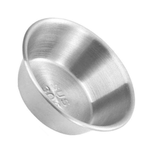 fastboy Convenient Stainless Steel Dipping Bowl For Snacks And Dips Sturdy And Durable 7cm(sanding) 1Set