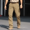 thumbnail image 2 of Men's Ripstop Tactical Cargo Pants, Water Resistant Lightweight Military Work Hiking Pants Big and Tall Work Pants, 2 of 9