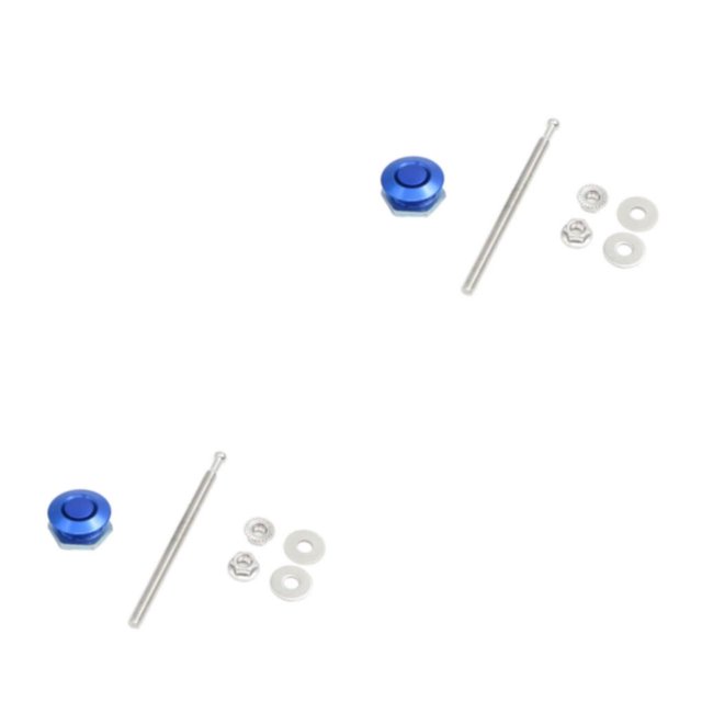 Transemion Car Modification Lightweight And Stylish Hood Lock Multiple Options Available blue DP17-25 2Set
