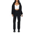 thumbnail image 2 of Faithtur Manteau Ample pour Femmes Couleur Unie Fermeture Éclair Ouvert devant Veste à Capuche, 2 of 8