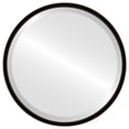 thumbnail image 1 of London Framed Round Mirror - Rubbed Black - 25" x 25", 1 of 7