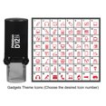 thumbnail image 3 of Printtoo Personalized Gadgets Theme Icons Round Rubber Stamp Self Inking Stamper 12 mm-Blue, 3 of 7