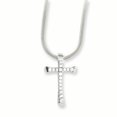 thumbnail image 1 of Sterling Silver & CZ Brilliant Embers Cross Necklace 18 Inch, 1 of 2
