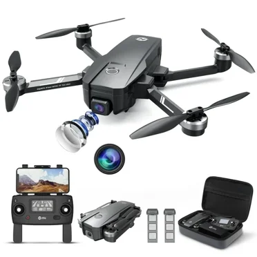 Holy Stone HS720 Upgraded HS105 4K EIS Drone with UHD Camera GPS Drone for Beginners 2 Batteries Double the Flight Time up to 46 Mins