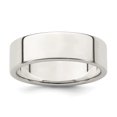 thumbnail image 1 of 925 Sterling Silver 6mm Flat Size 12 Band Ring, 1 of 3