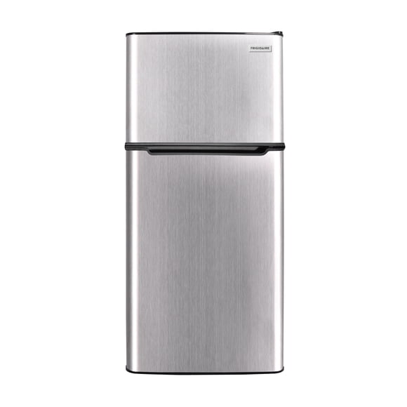 Frigidaire 4.5 Cu. ft. Compact Retro Refrigerator with Freezer Compartment, Platinum Mini Fridge for Bedroom, Dorm, Office, Apartment