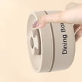 thumbnail image 4 of Roiihwy Stainless Bento Box Adult, Lunch Box Containers with Insulation, Portable Insulated Snack Box Lunch Box for Women Men (Beige), 4 of 6
