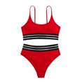 thumbnail image 4 of B91xZ Bikini Ensemble pour Femmes, Bikini à Dos Nu Taille Haute, Maillot de Bain Dos Nu, Rouge m, 4 of 4