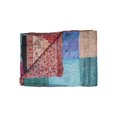 thumbnail image 1 of Kantha Silk Throw Blanket 60"X90", 1 of 1