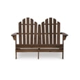 thumbnail image 4 of Teak Adirondack Outdoor Double Bench, 4 of 7