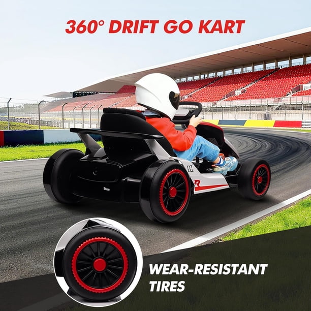 Electric Go Kart for Kids 6-12 Years Old, Battery Powered Drifting