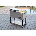 thumbnail image 4 of Permasteel 80 Qt. Rustic Patio Cooler, Holds 110 Cans, Powder-Coated Steel, 4 of 9