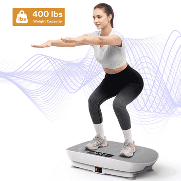 MERACH Vibration Exercise Machine, Bluetooth Fitness Platform for Women & Men, Lymphatic Drainage, Weight Loss, Full Body Workout Home Gym Equipment, Health & Fitness Gift