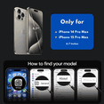 thumbnail image 2 of Entronix Heavy Duty Case For iPhone 15 Pro Max,14 Pro Max, Translucent Matte Back, Magnetic Sturdy Case, Black, 2 of 5