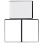 2Pcs Clear Binder Cover Restaurant Menu Binder Daily Use Restaurant Loose-leaf Folder