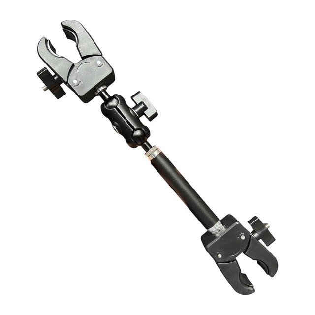 guohui 360 Degree Rotation Camera Mount Clamp Double Crab Clip Universal Aluminum Alloy Length 35 cm